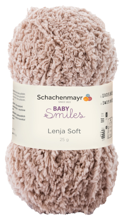 

Пряжа Schachenmayr 9807560 Lenja Soft Baby Smiles (01010, kamel), Коричневый, Lenja Soft