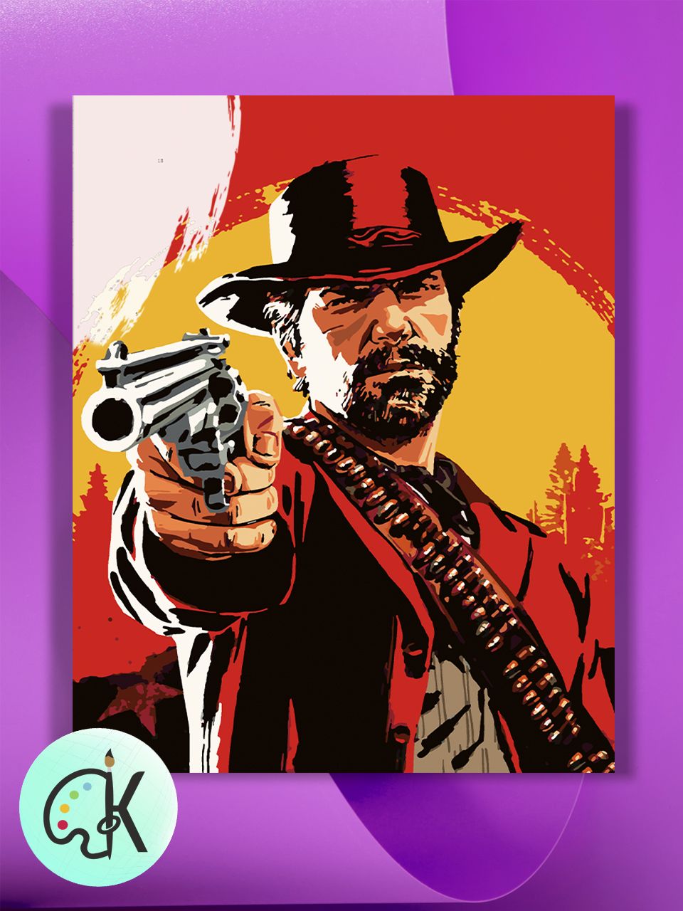 

Картина по номерам на холсте Культура Цвета Red Dead Redemption 2, 40 х 60 см, Red Dead Redemption 2