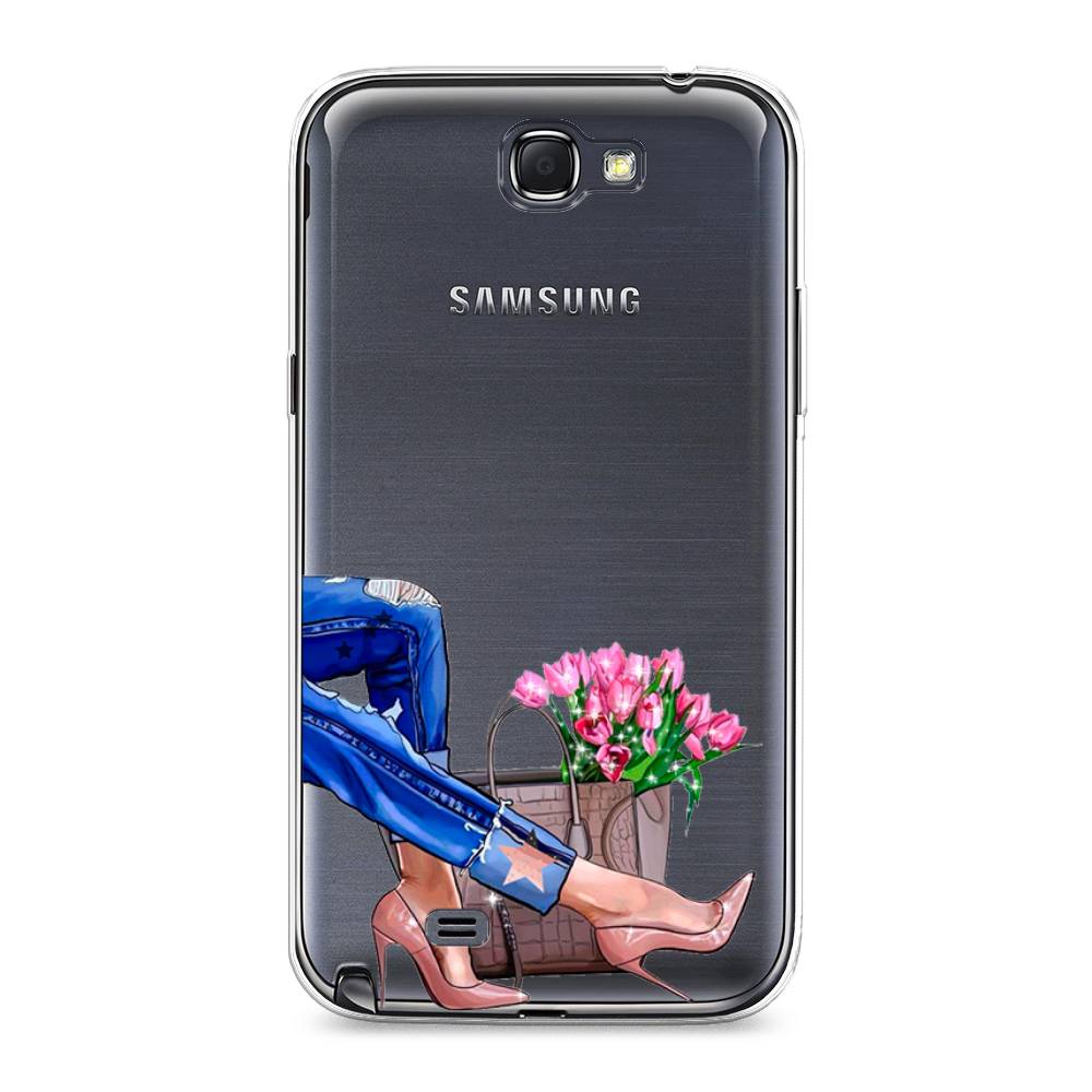 

Чехол Awog на Samsung Galaxy Note 2 / Самсунг Note 2 "Каблучки", Голубой;коричневый;розовый, 23250-7