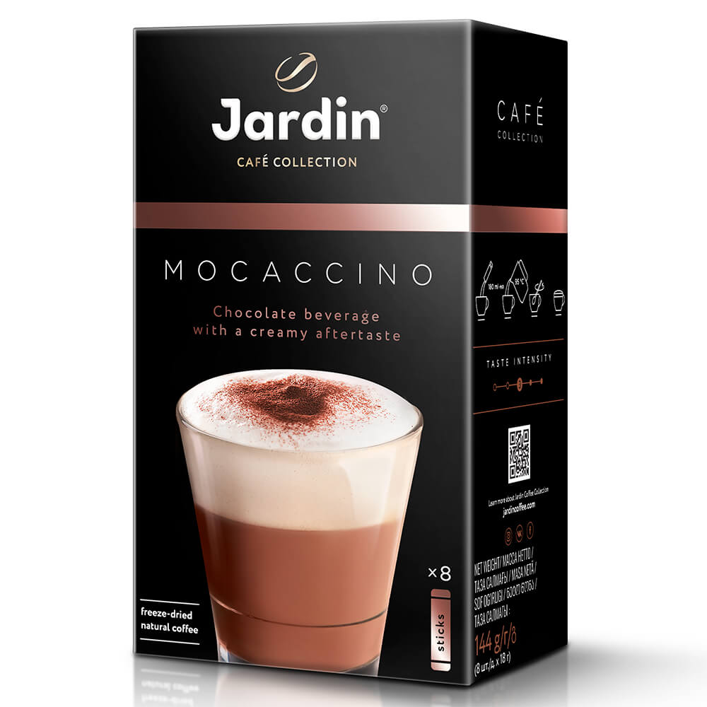 фото Кофейный напиток jardin moccaccino в пакетиках 18 г х 8 шт