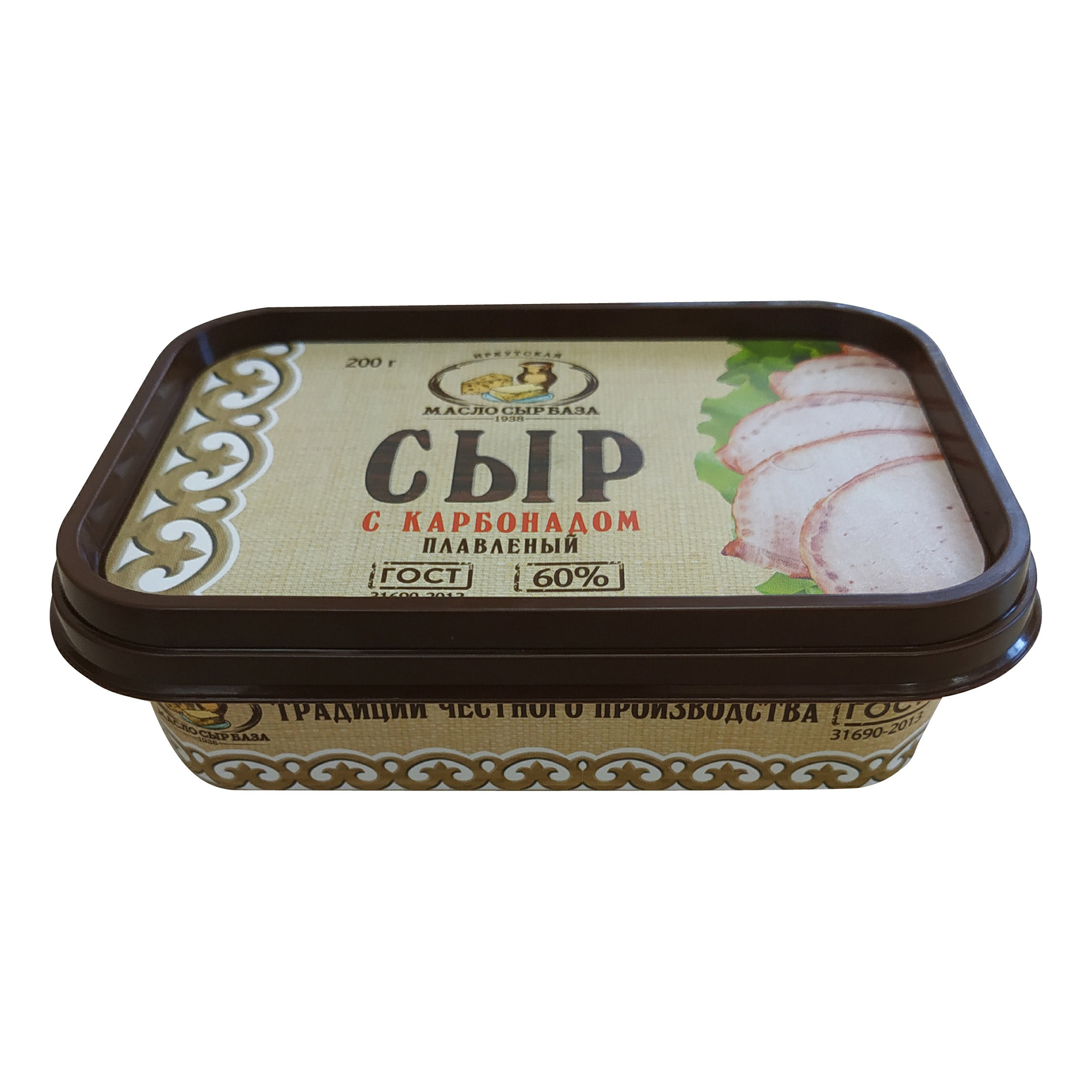 

Плавленый сыр Иркутская с карбонадом 60% 200 г