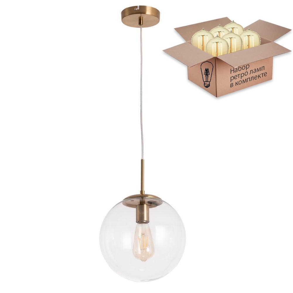 

Светильник с ретро лампой Arte Lamp Volare A1925SP-1AB+Retro Lamps