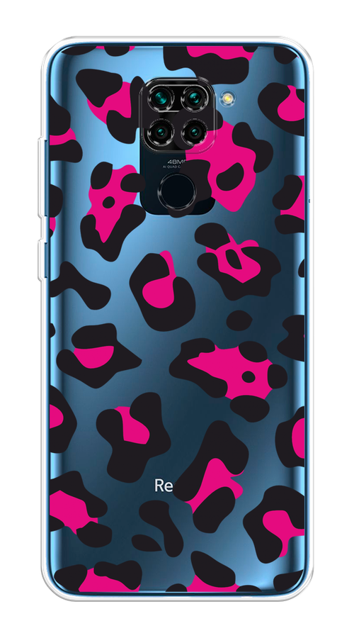 

Чехол на Xiaomi Redmi 10X, Xiaomi Redmi Note 9 "Pink cow spots", Черный;розовый, 38250-1
