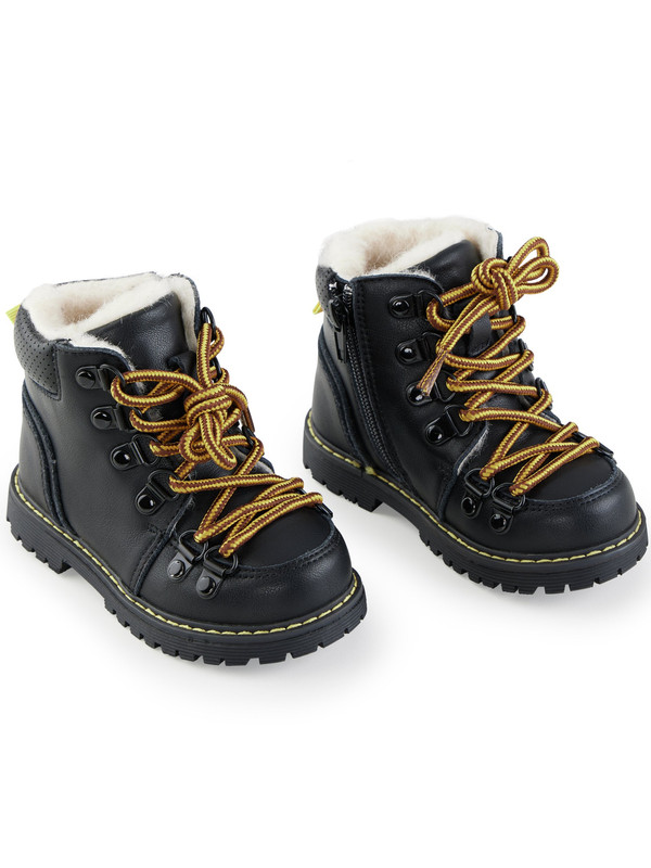 

Ботинки детские Happy Baby 86555, black, 25, Черный, 86555