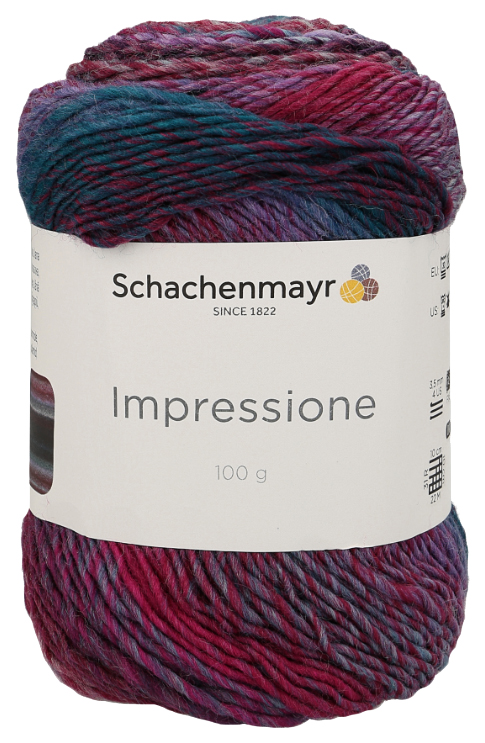 

Пряжа Schachenmayr 9807593 Impressione (00085, Mystic Color), Бордовый, Impressione