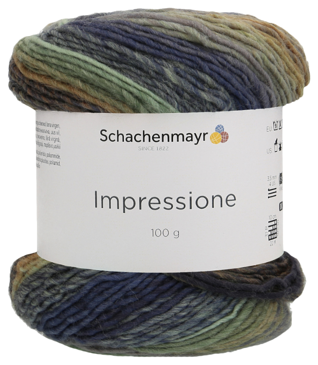 

Пряжа Schachenmayr 9807593 Impressione (00083, Winter sky color), Разноцветный, Impressione