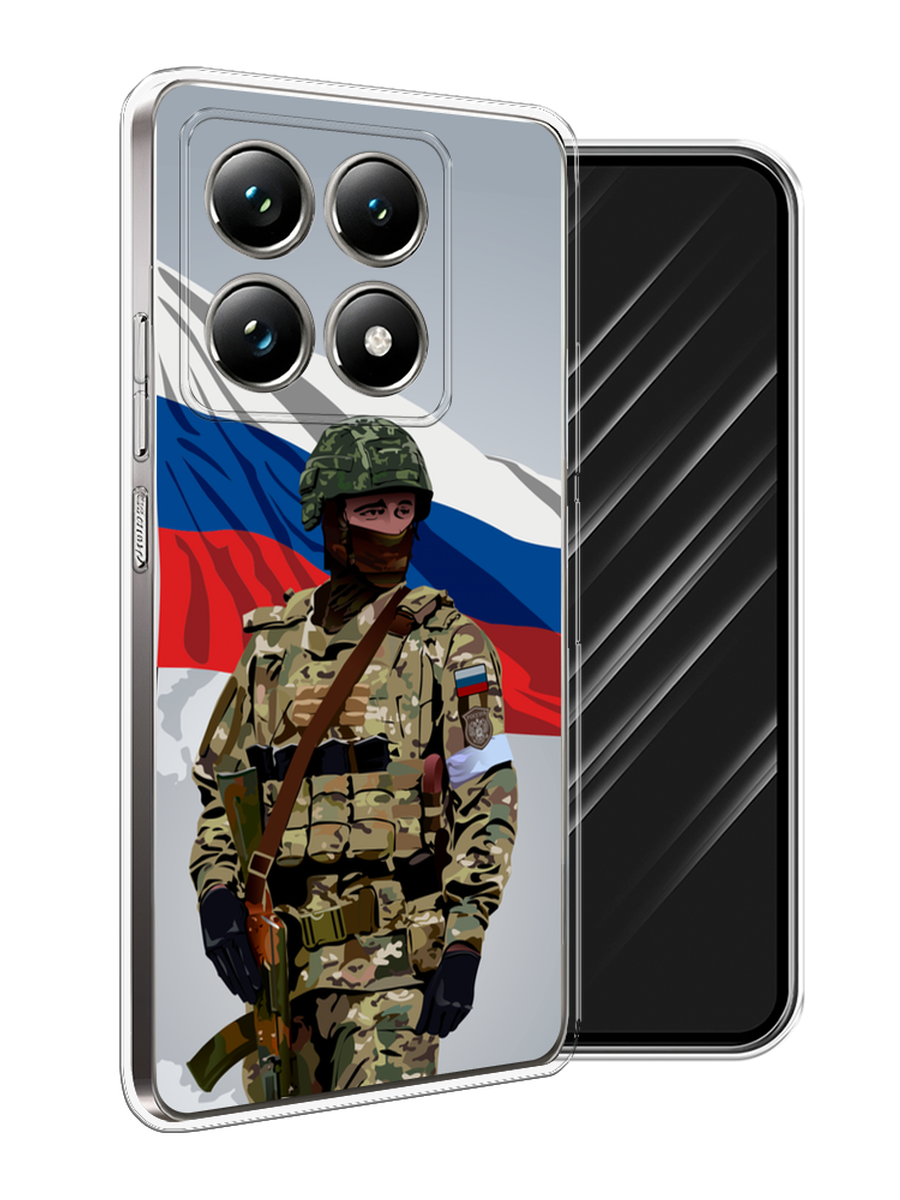 

Чехол Awog на Xiaomi 14T Pro "Солдат с флагом", Белый;синий;красный;зеленый, 323450-1