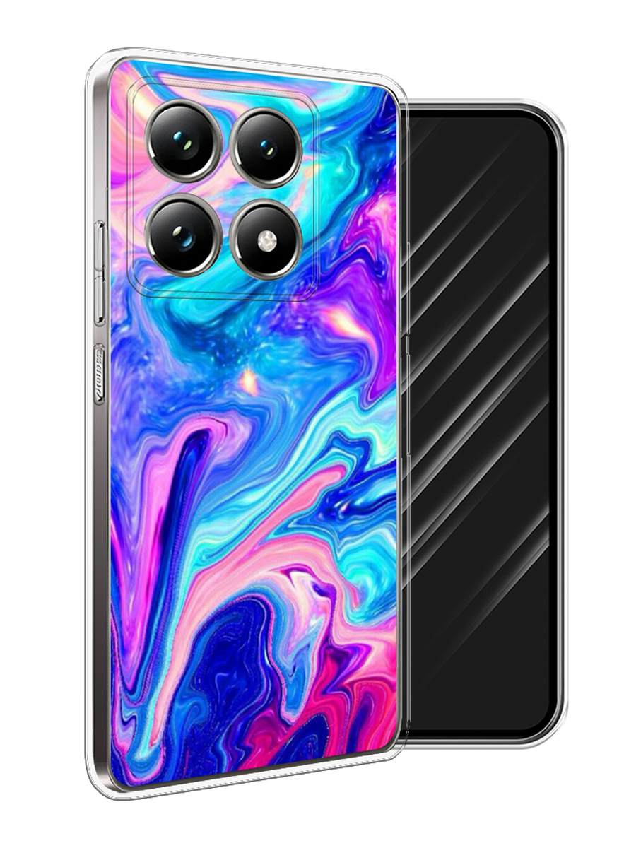 

Чехол Awog на Xiaomi 14T Pro "Потеки краски", Розовый, 323450-1