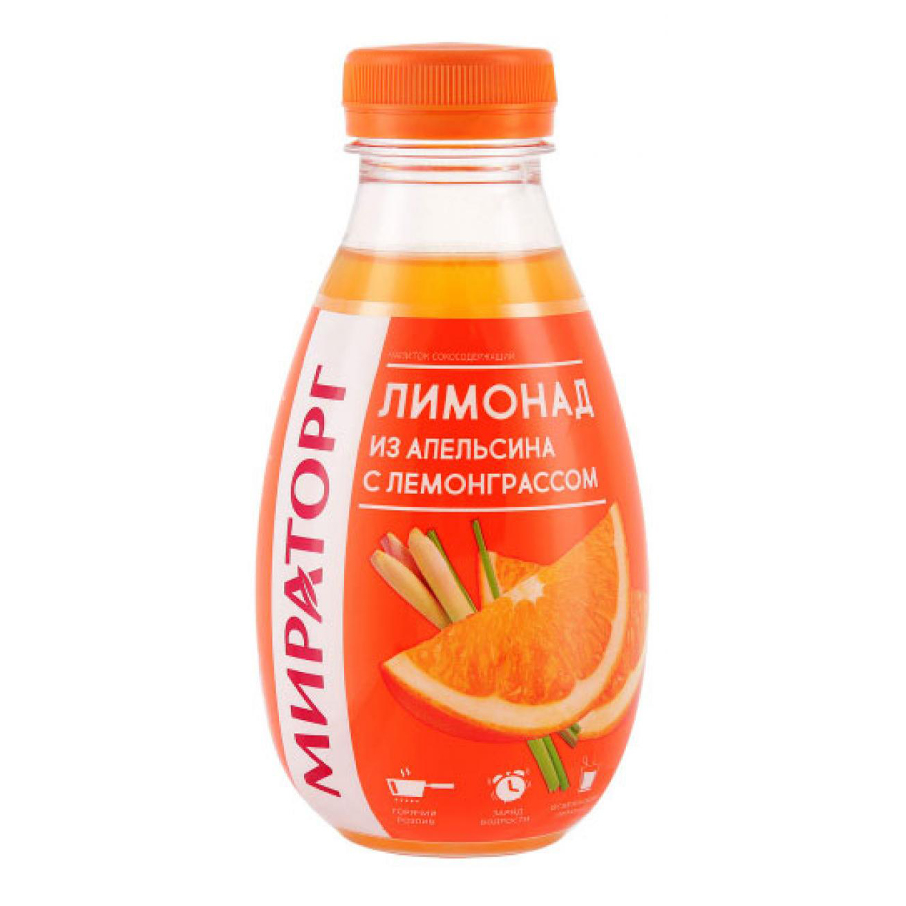 Газированный напиток Мираторг апельсин-лемонграсс 0,37 л