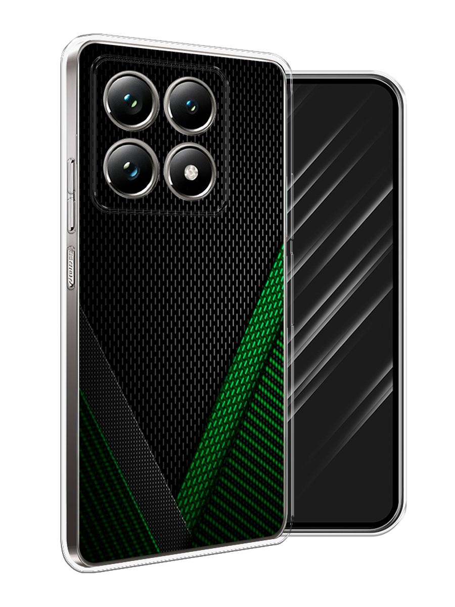 

Чехол Awog на Xiaomi 14T Pro "Зеленый карбон", Черный;зеленый, 323450-1