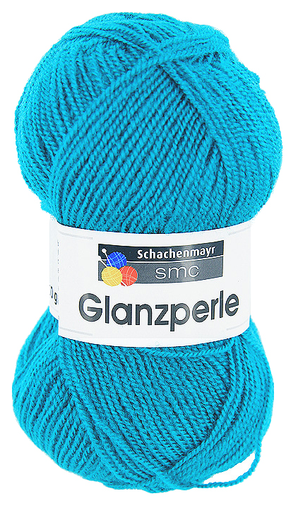 

Пряжа Schachenmayr 9801241 Glanzperle (01439, pfau), Голубой, Glanzperle