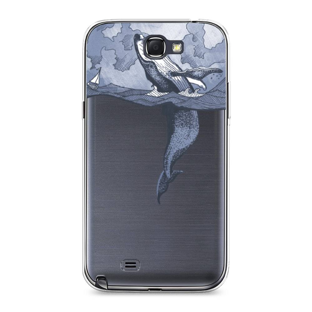 

Чехол Awog на Samsung Galaxy Note 2 / Самсунг Note 2 "Два измерения", Голубой;черный;прозрачный, 23250-7