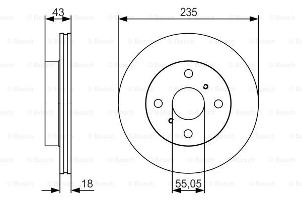 

Тормозной диск BOSCH 0986479S46