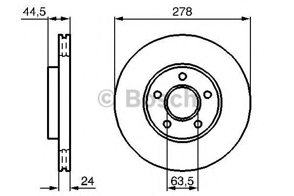 Тормозной диск BOSCH 0986479069