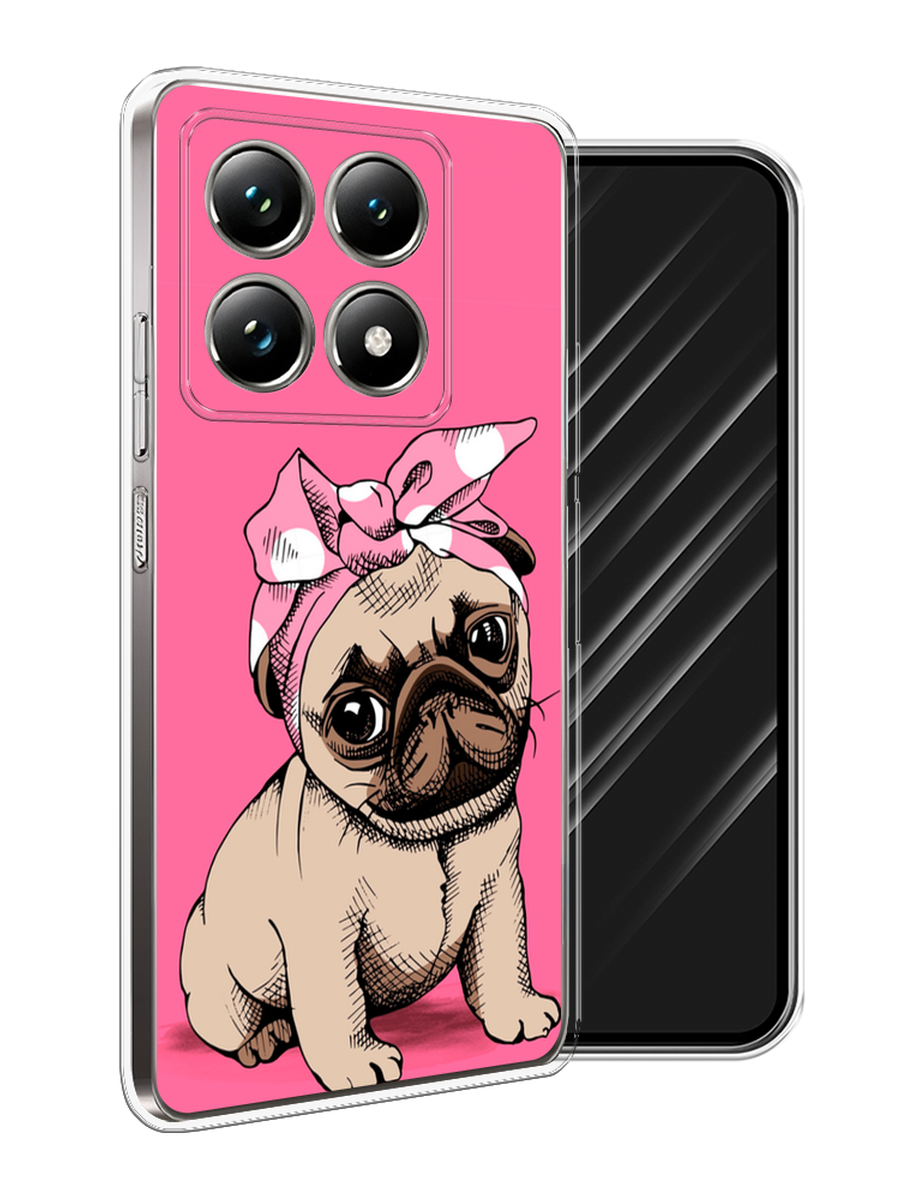 

Чехол Awog на Xiaomi 14T Pro "Dog Pin-Up", Розовый;бежевый, 323450-1