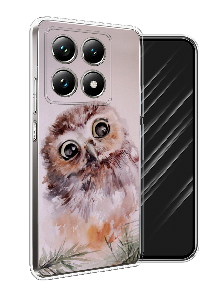 

Чехол Awog на Xiaomi 14T Pro "Сова на розовом", Розовый;коричневый, 323450-1
