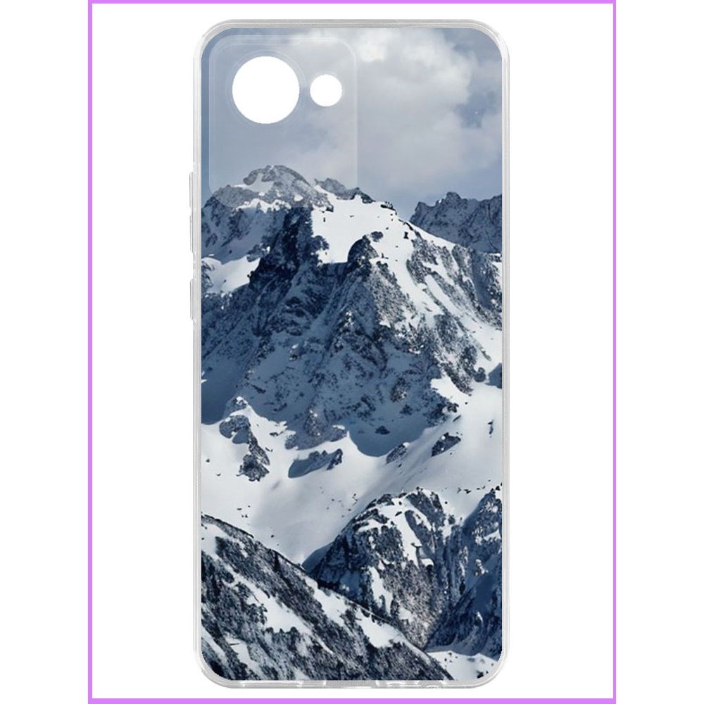 

Чехол-накладка Krutoff Clear Case Горы для Realme C30, Прозрачный