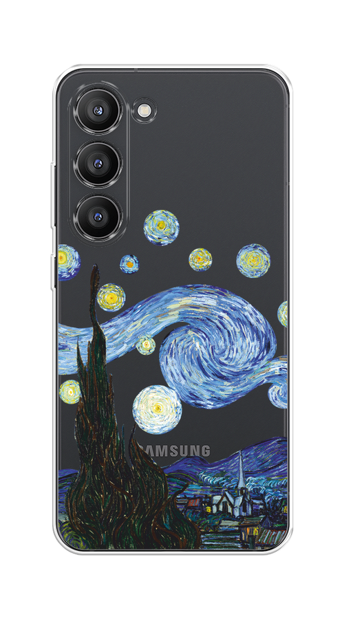 

Чехол на Samsung Galaxy S23 5G "Ночь Ван Гога", Голубой;синий;черный, 2107350-1