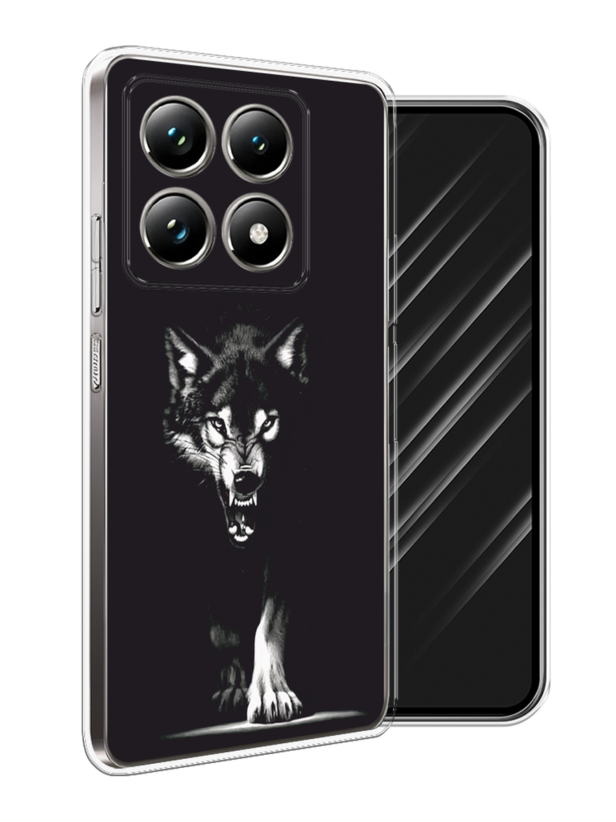 

Чехол Awog на Xiaomi 14T Pro "Волк выходит из ночи", Серый;черный;белый, 323450-1