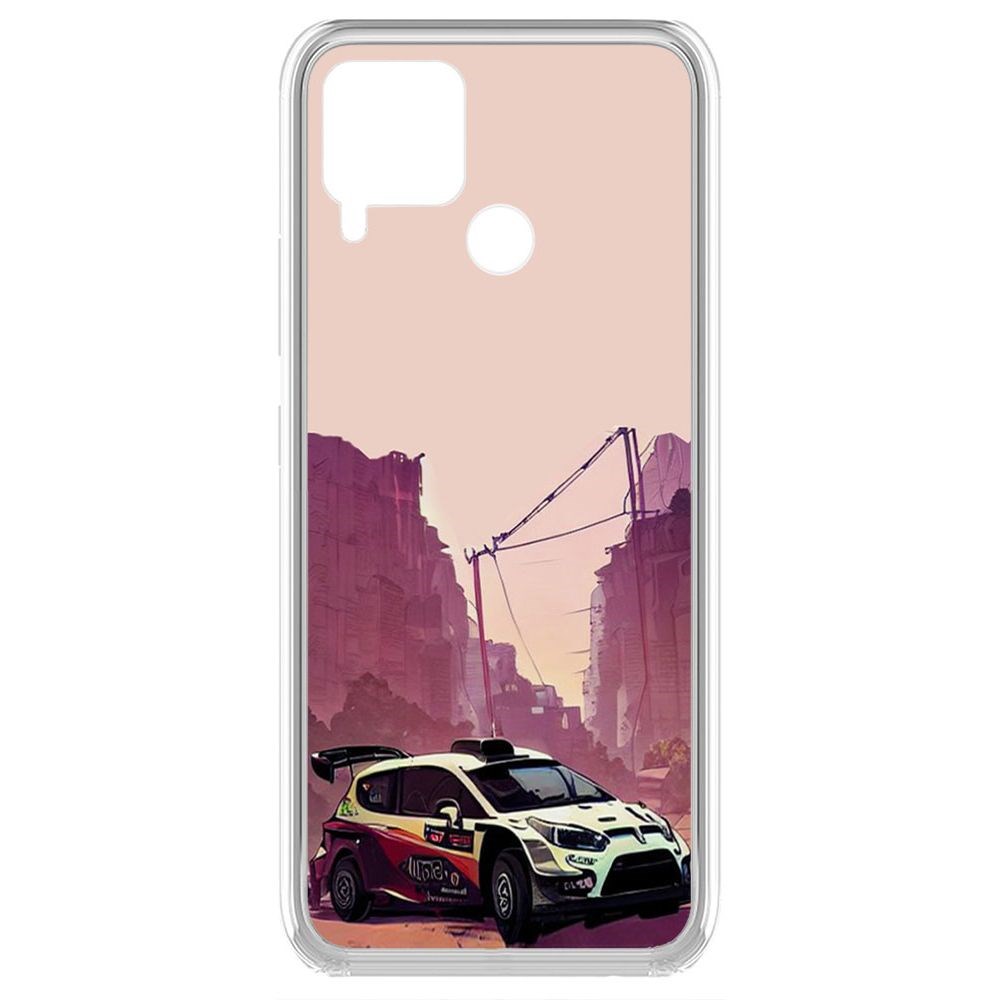 

Чехол-накладка Krutoff Clear Case Гоночный каньон для Realme C15