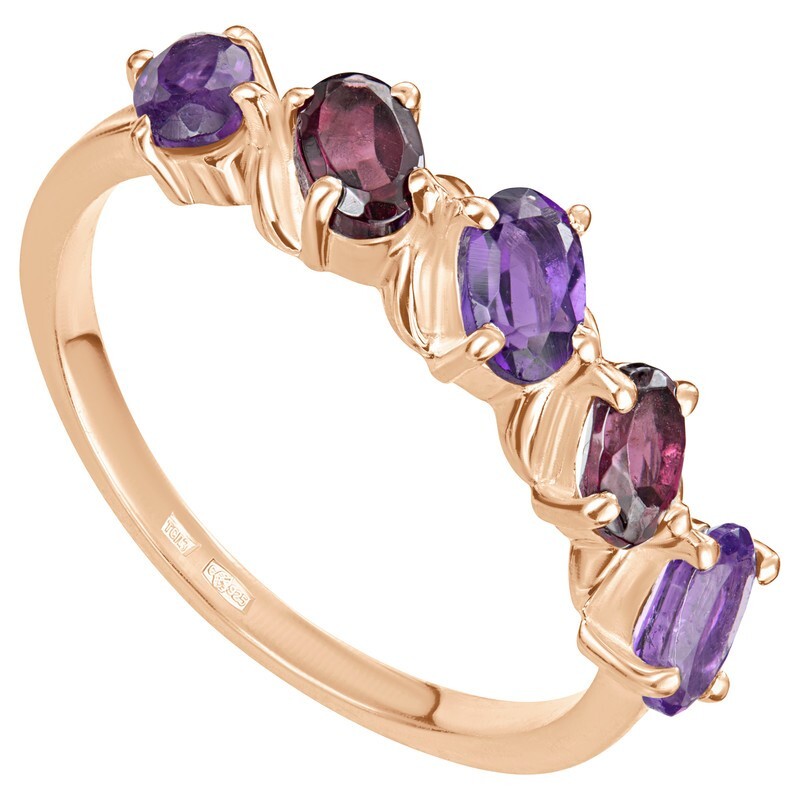 

Кольцо из серебра с гранатом р. LAZURIT-ONLINE 803902, 803902