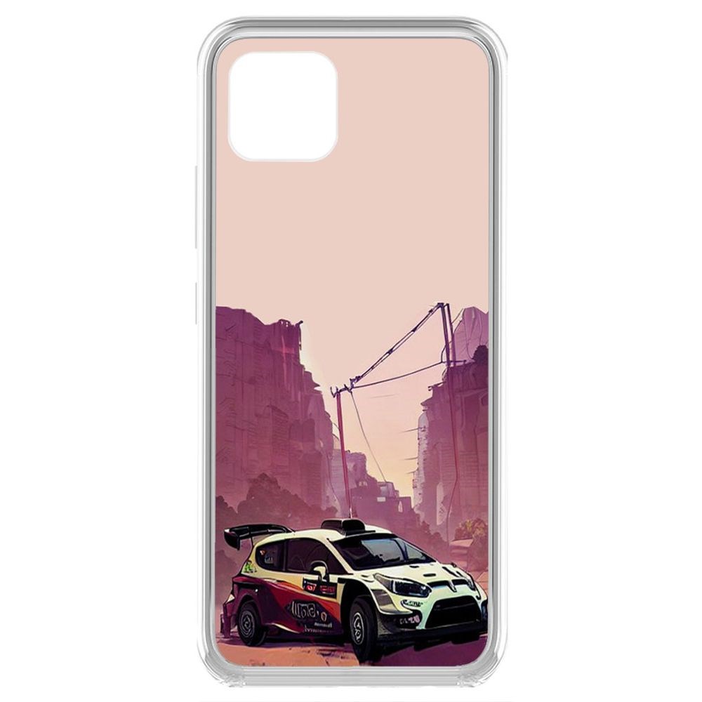 

Чехол-накладка Krutoff Clear Case Гоночный каньон для Realme C11