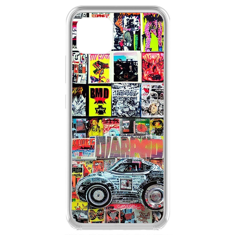 

Чехол-накладка Krutoff Clear Case Автопамфлет для Realme C11