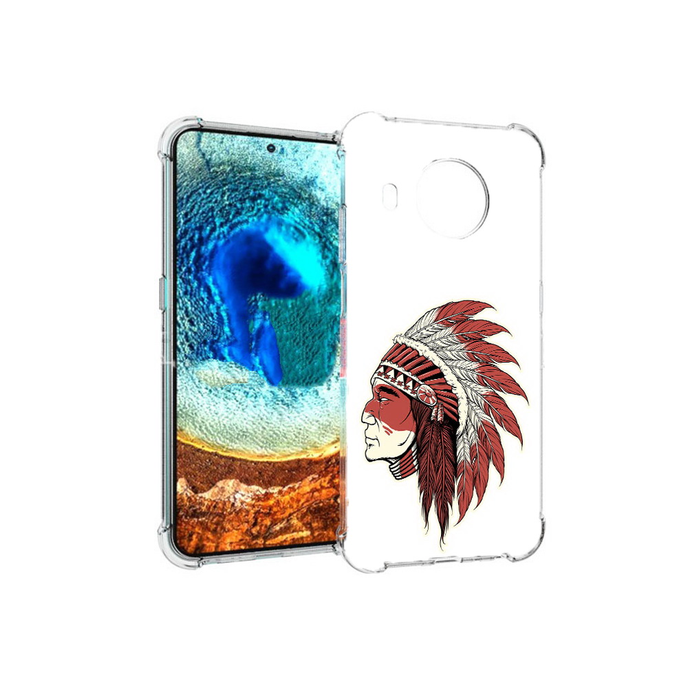 

Чехол MyPads Tocco для Nokia X20 красный индеец (PT159436.101.411), Прозрачный, Tocco