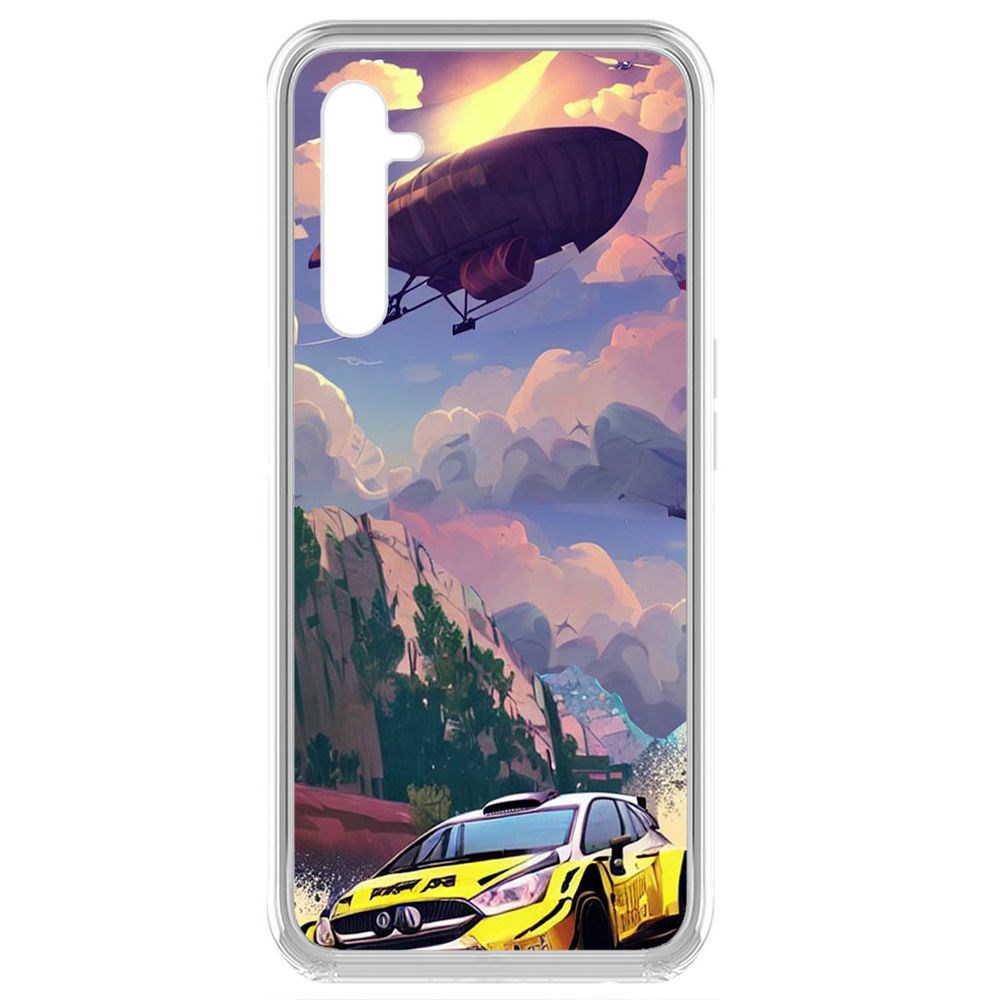 

Чехол-накладка Krutoff Clear Case Гонка для Realme 6 Pro