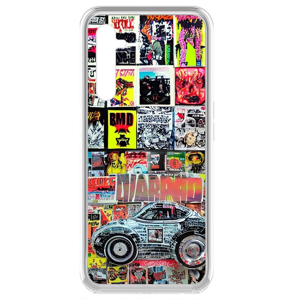 

Чехол-накладка Krutoff Clear Case Автопамфлет для Realme 6 Pro
