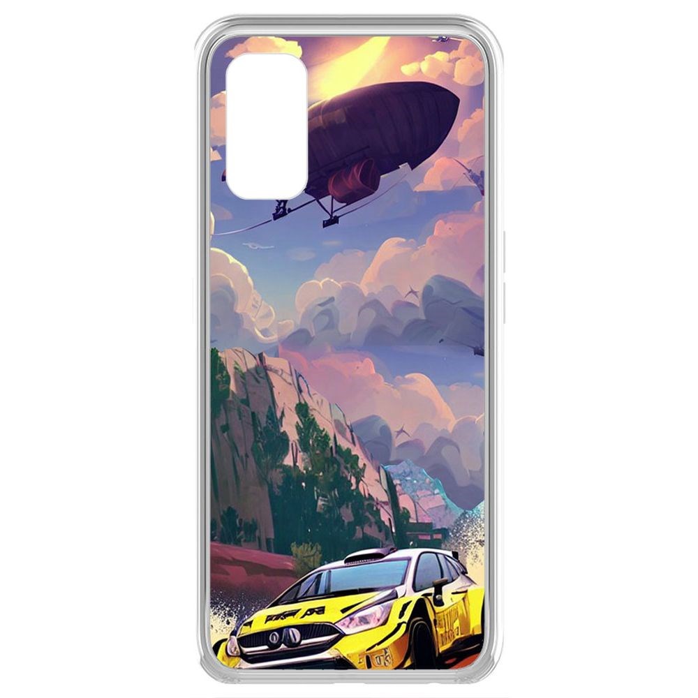 

Чехол-накладка Krutoff Clear Case Гонка для Realme 7 Pro
