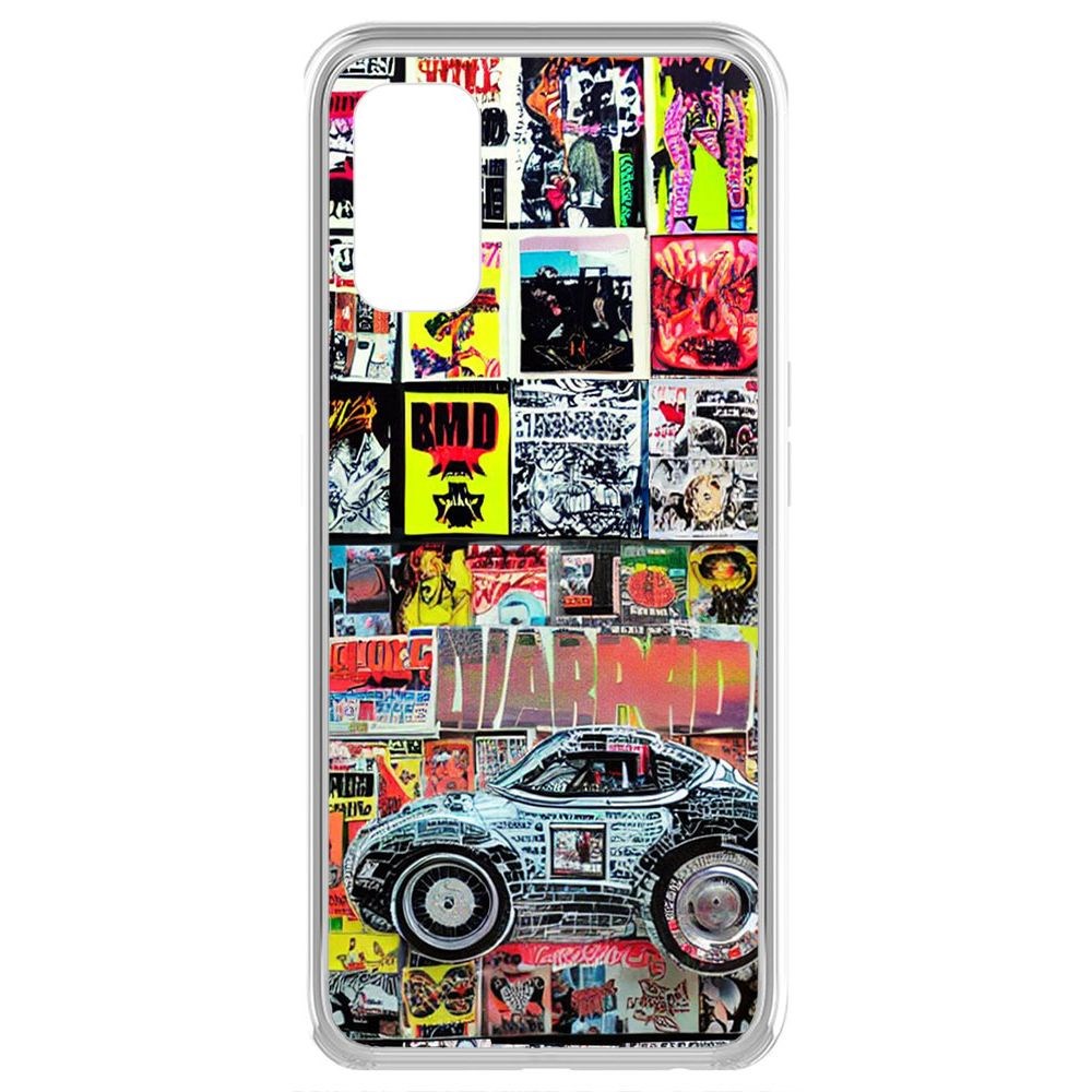 

Чехол-накладка Krutoff Clear Case Автопамфлет для Realme 7 Pro