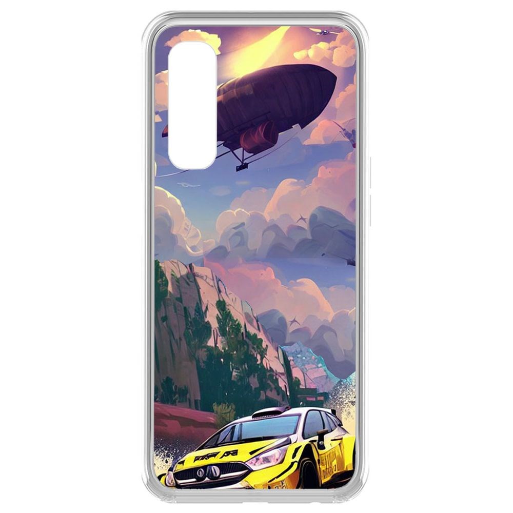 

Чехол-накладка Krutoff Clear Case Гонка для Realme 7