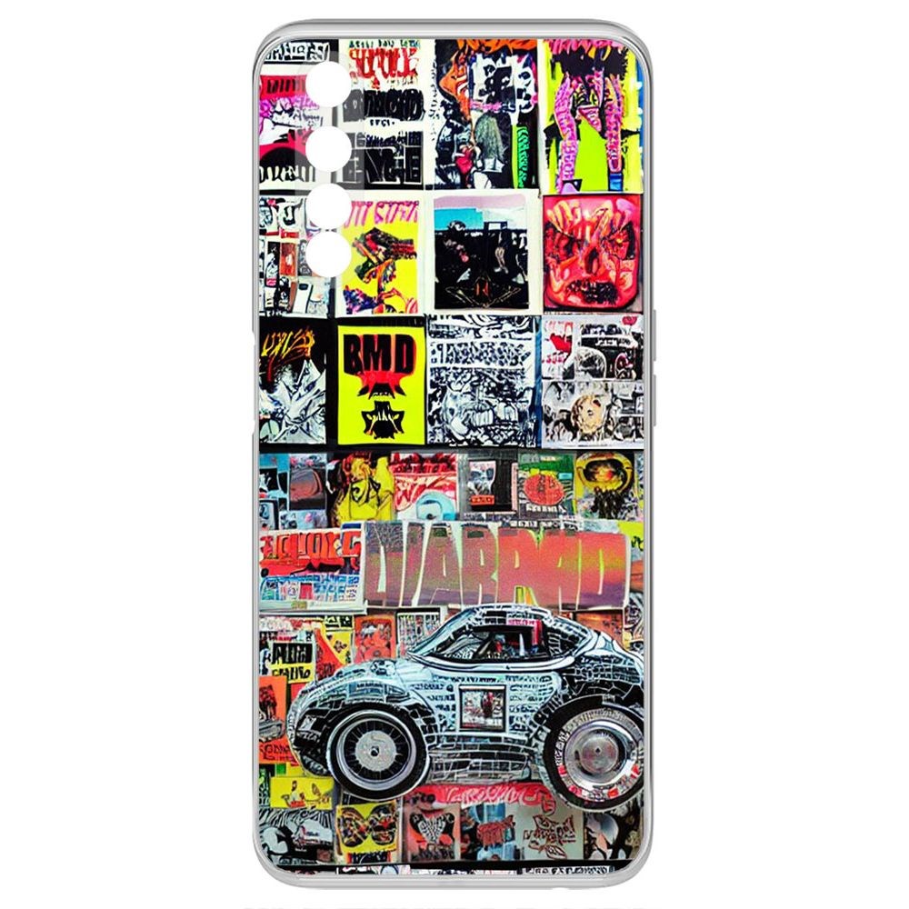 

Чехол-накладка Krutoff Clear Case Автопамфлет для Realme 6