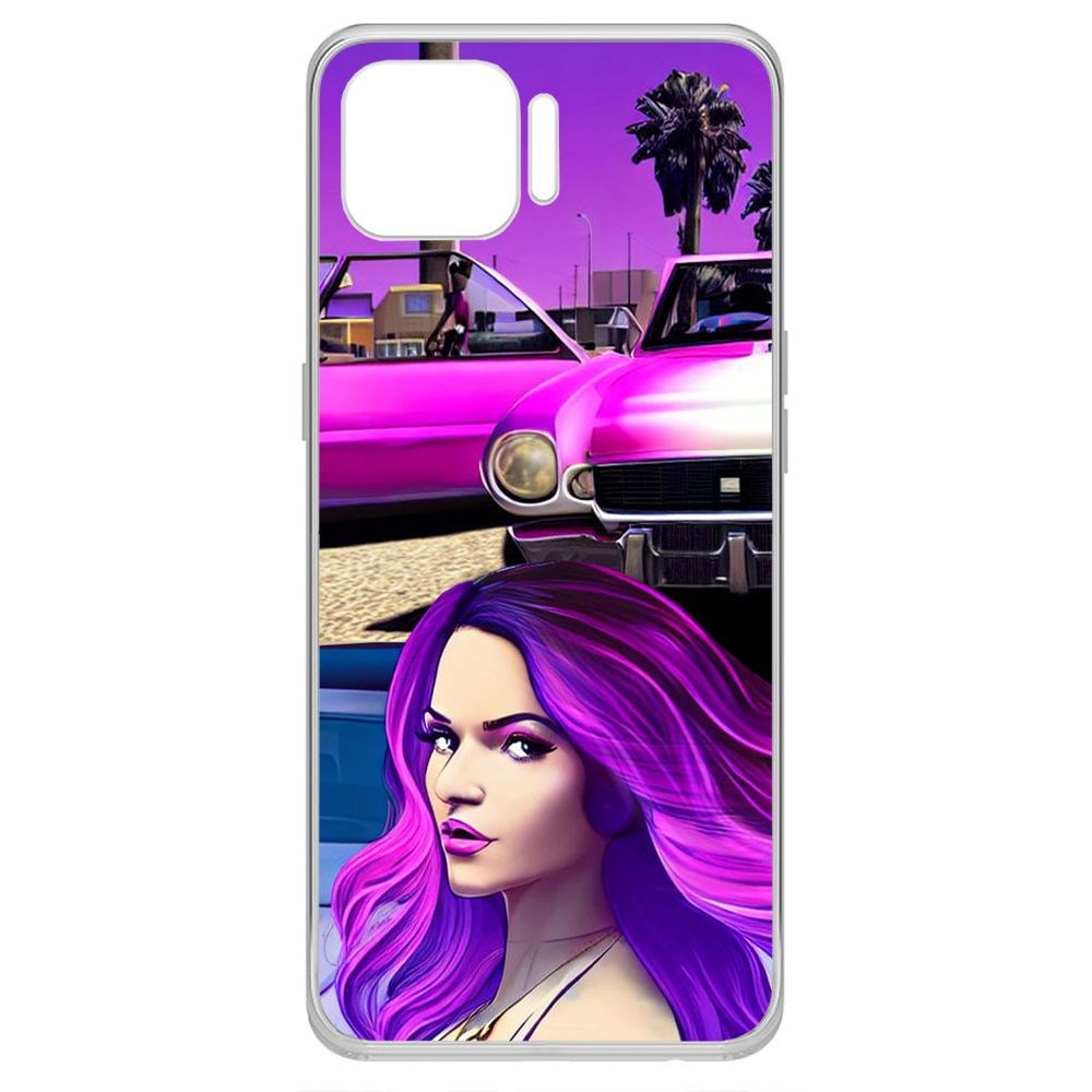 

Чехол-накладка Krutoff Clear Case Жизнь в розовом для Oppo Reno4 Lite