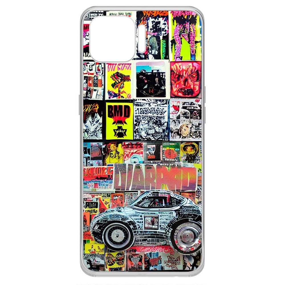 

Чехол-накладка Krutoff Clear Case Автопамфлет для Oppo Reno4 Lite