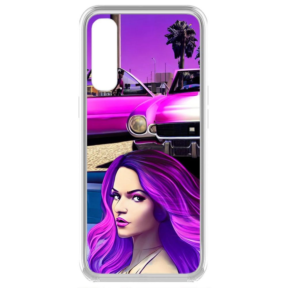 

Чехол-накладка Krutoff Clear Case Жизнь в розовом для Oppo Reno3 Pro