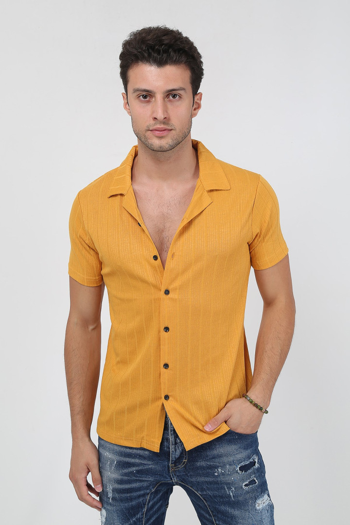 

Рубашка мужская Terapi Giyim 25654 оранжевая 2XL (товары доставляются из-за рубежа), 25654