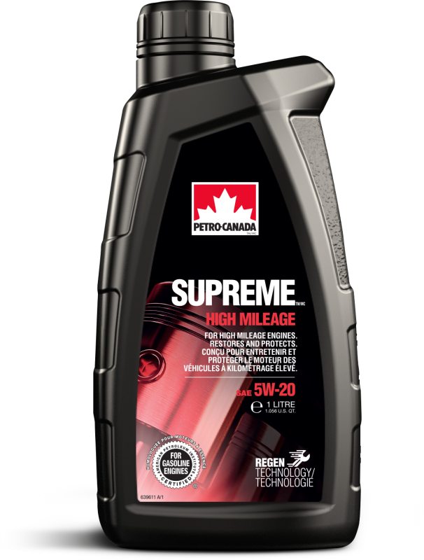 фото Petro-canada mohm52c12 масло моторное supreme synthetic high mileage 5w-20 1л 1шт