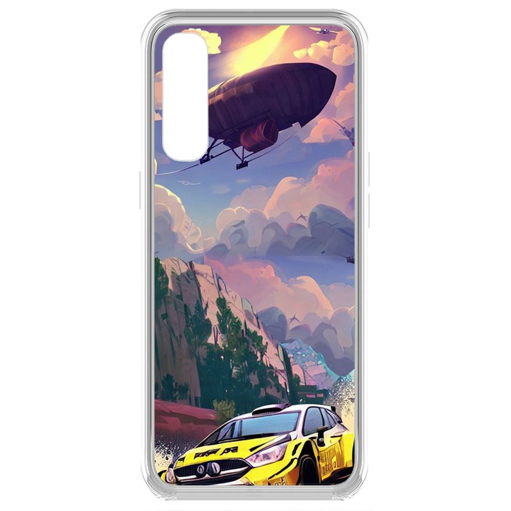 

Чехол-накладка Krutoff Clear Case Гонка для Oppo Reno3 Pro