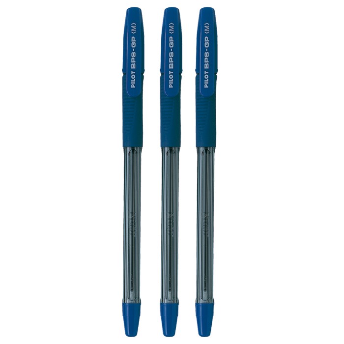 

Набор ручек шариковых Pilot BPS-GP-M-L-SET, синие, 1 мм, 3 шт.