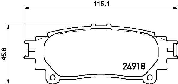 

Тормозные колодки brembo p83152