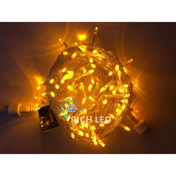 

Световая гирлянда новогодняя RichLED RL_RL-S10C-24V-T_Y 10 м желтый