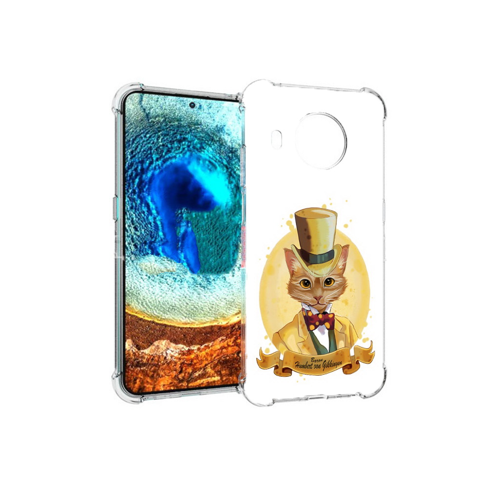

Чехол MyPads Tocco для Nokia X20 кот юрист (PT159436.101.401), Прозрачный, Tocco