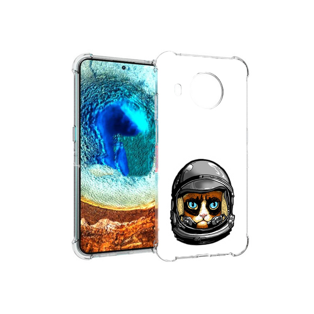 

Чехол MyPads Tocco для Nokia X20 кот космонавт (PT159436.101.400), Прозрачный, Tocco