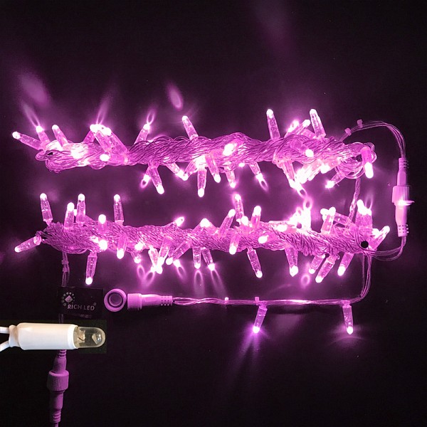Световая гирлянда новогодняя RichLED RL_RL-S10C-220V-CT_P 10 м фиолетовый
