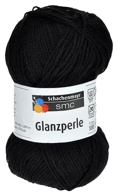 

Пряжа Schachenmayr 9801241 Glanzperle (01364, schwarz), Черный, Glanzperle