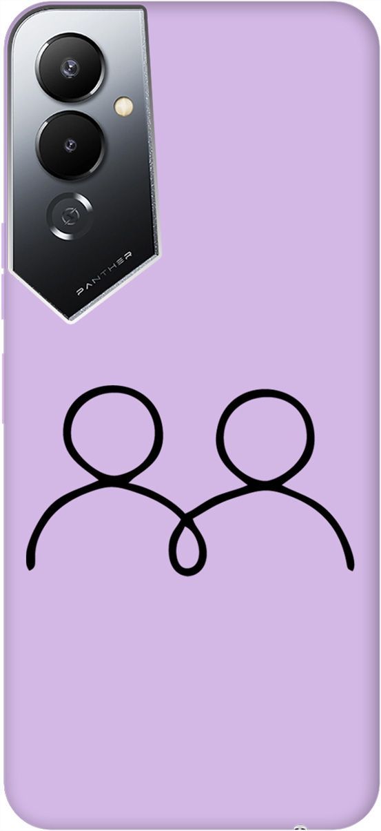 

Чехол на Tecno Pova 4 с принтом "Couple Lines" сиреневый, Фиолетовый;серый, 158074