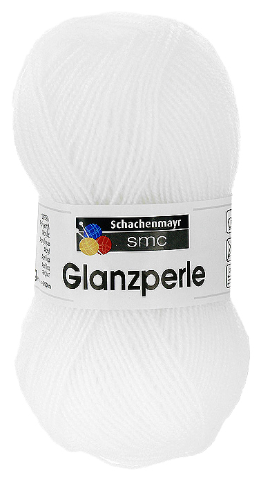 

Пряжа Schachenmayr 9801241 Glanzperle (01350, weiss), Glanzperle