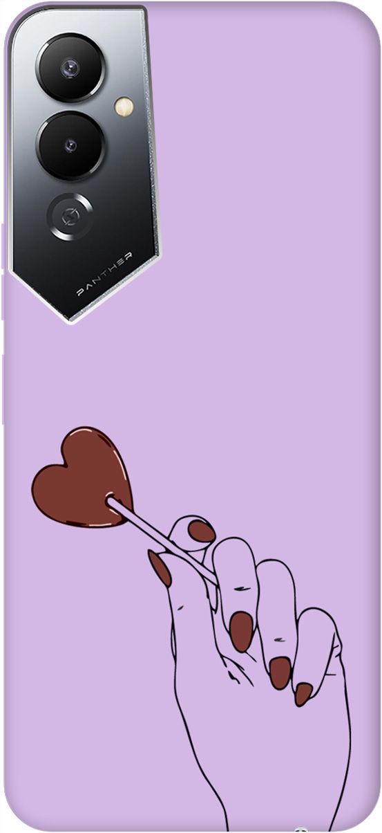 

Чехол на Tecno Pova 4 с принтом "Heartbreaker" сиреневый, Фиолетовый;красный, 158073